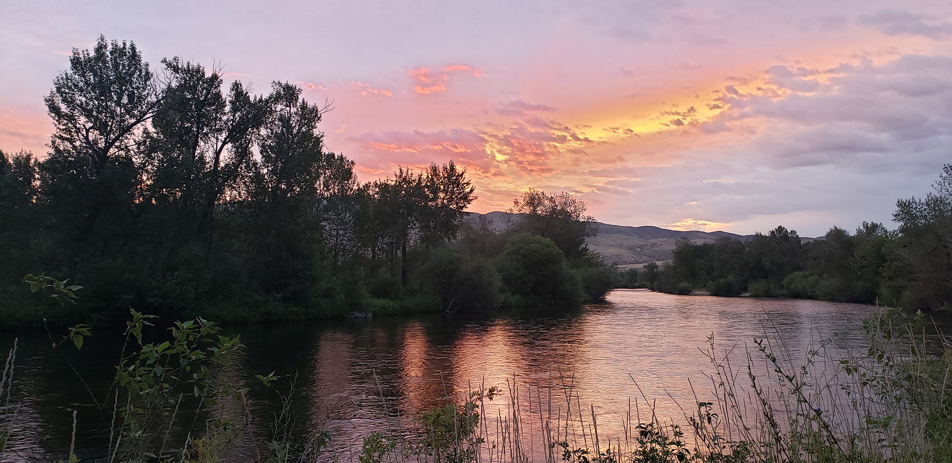 Sunrise over the river